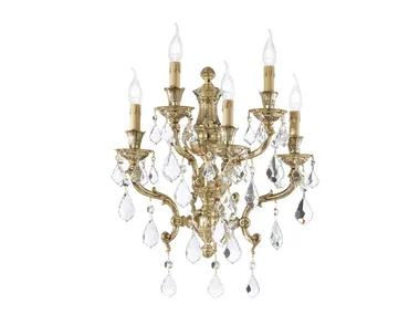 WINDSOR 888/A5-SH/P - French Gold wall lamp with Schoeler crystals _ Possoni Illuminazione